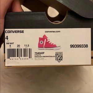 Baby girl converse high tops